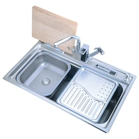 kitchen sink thickened 304 stainless steel vegetable washing basin stainless steel single bowl thickness sinks kitchen
