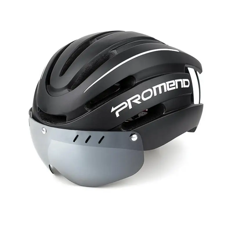 

Ultralight Cycling Safety Helmet Motorcycle Bicycle Helmet Removable Lens Visor MTB Road Bike Taillight Helmets For Men Women