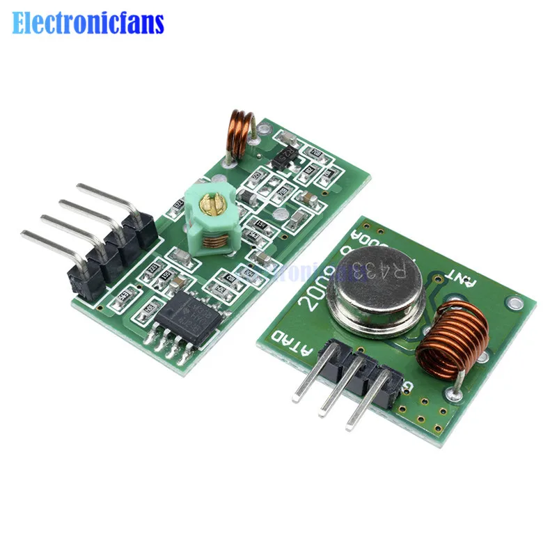 2 пары внешняя антенна 433 МГц для Arduino ARM MCU DC 5 В режим AM модуль напряжения VCC|kit for