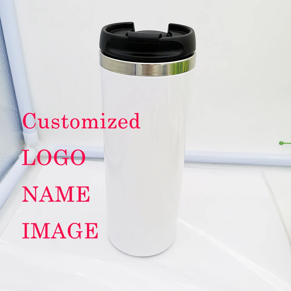 

Customize Water Bottle Personalized stainless steel metal Bottle Print Of Logo Design Advertising DIY Name 450 ML Kitchenware