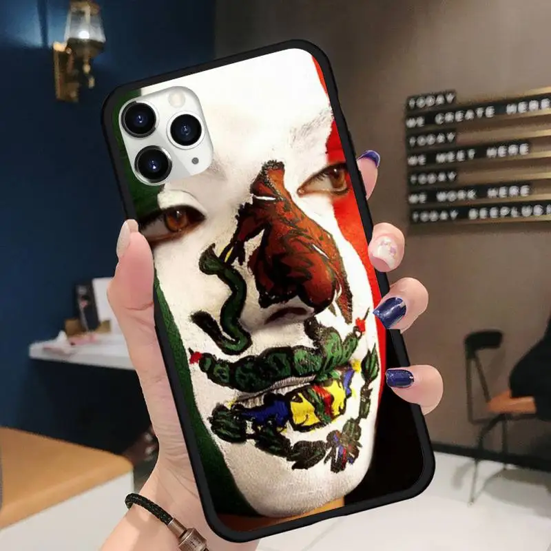 

fashion country Mexican National flag Phone Case for iPhone 11 12 pro XS MAX 8 7 6 6S Plus X 5S SE 2020 XR Soft silicone