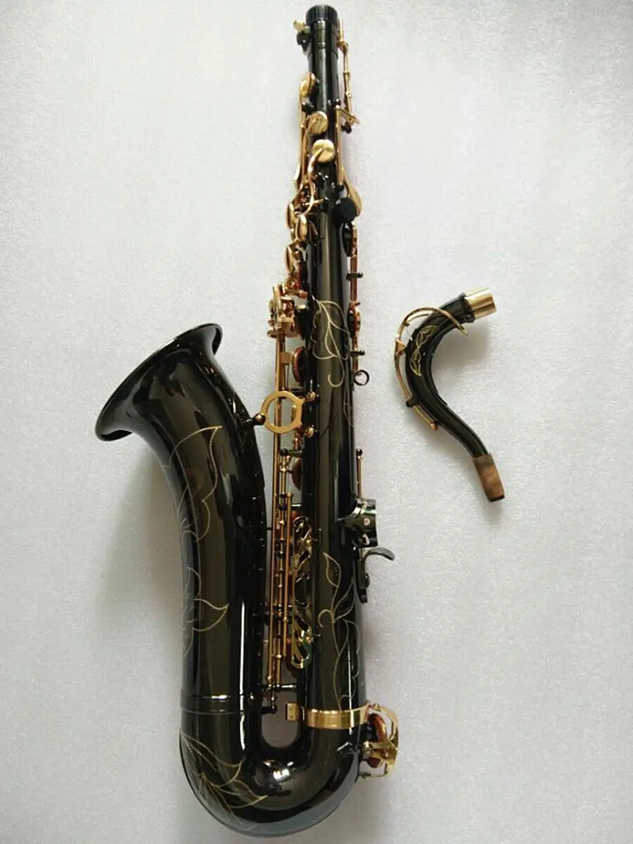Тенор саксофон B Топ музыкальный инструмент черный никелированный Золотой kay