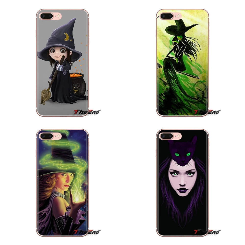 Картина ведьма акварель Арт Декор силиконовый чехол для телефона Samsung Galaxy A3 A5 A7 A9