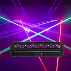 SHEHDS лазер 6x500 МВт RGB + RGB луч с движущейся головкой освещение DMX DJ диско