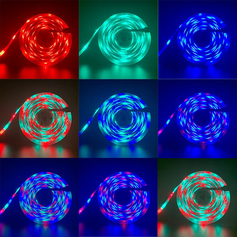 

USB LED Strip Light Bluetooth TV Backlight Strips Lights RGB 2835 Color DC5V with IR Remote Color Changing Lights for Home Decor