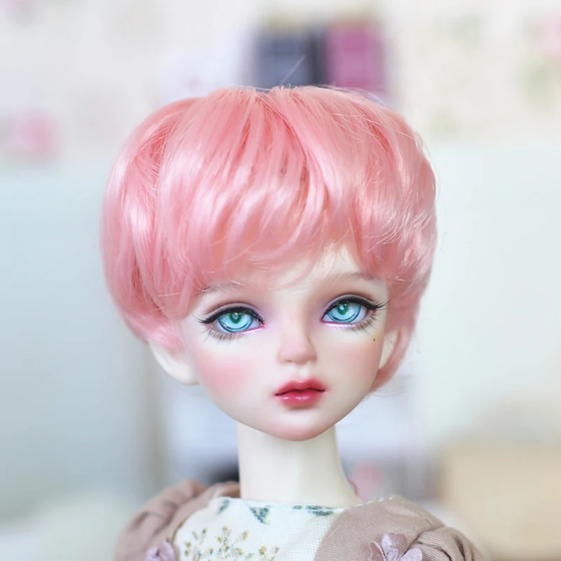 

1/3 1/4 1/6 Hair Wig For Dolls Cute Make-up Short Micro-curly Wig Dolls Accessories Girls Brithday Christmas Gifts DIY Toys