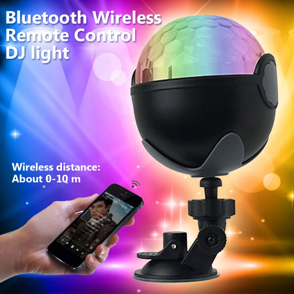 RGB Bluetooth беспроводная автомобильная интерьерная светодиодная сценическая лампа