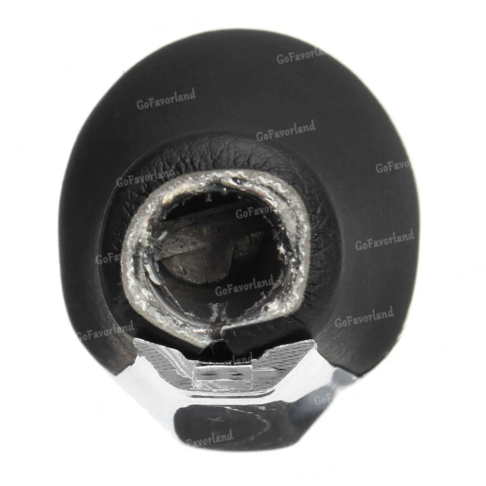 Ручка переключения передач хромированная матовое углеродное волокно 5 6