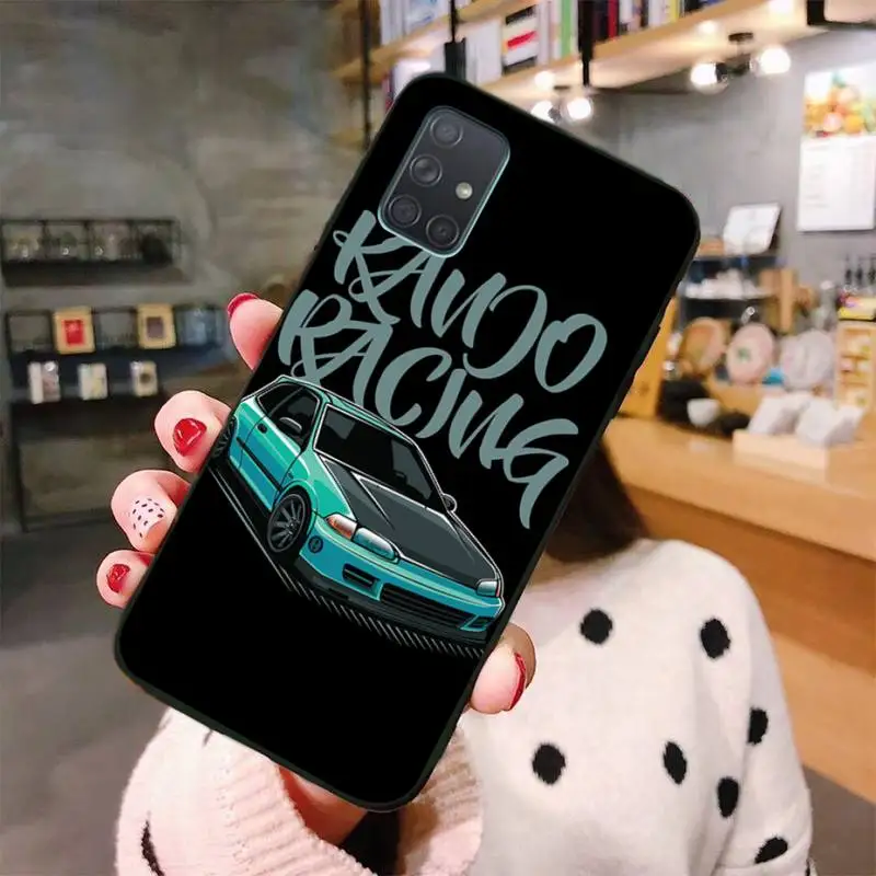 HPCHCJHM крутой японский JDM спортивный автомобиль ТПУ черный чехол для телефона