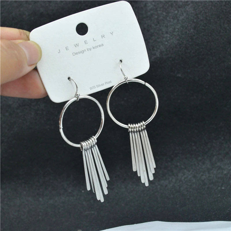 Висячие серьги для женщин модные ювелирные изделия продвижение без пирсинга