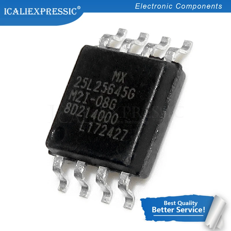 1 шт. MX25L25645GM2I 10G SOP 8 W25Q256 MX25L25645 SOP8 25L25645G SOP|Интегральные схемы| |