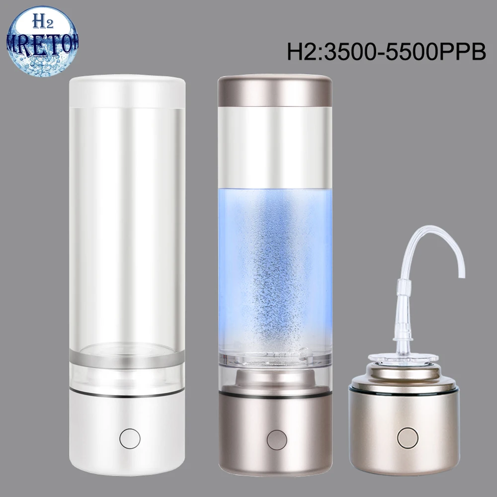 

SPE/PEM Portable Nano Cup High Rich Hydrogen Water Bottle 5000ppb ORP Alkaline Generator Electrolysis Ionizer Can Breathe H2