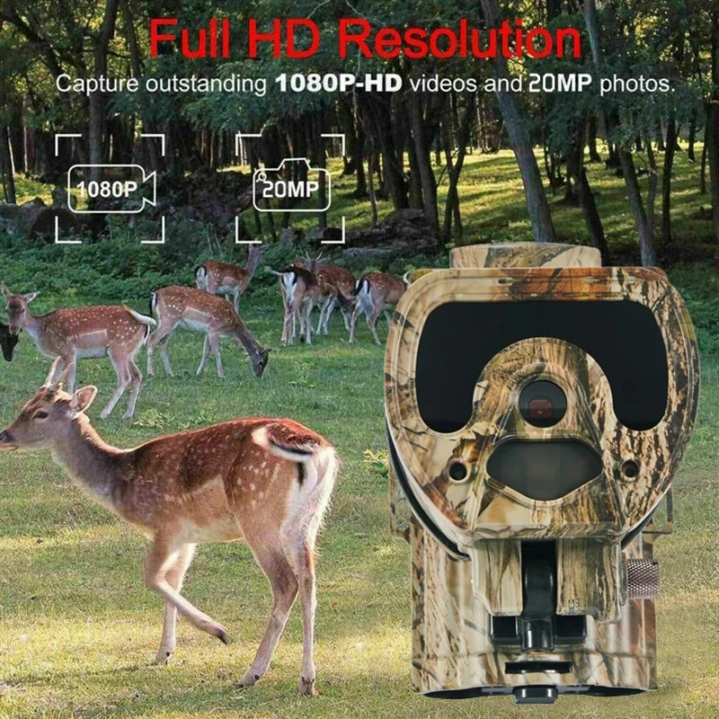 

S400 Trail Hunting Camera 20MP Wildcamera Wild Surveillance Night Version Wildlife Scouting Cameras Photo Traps Track