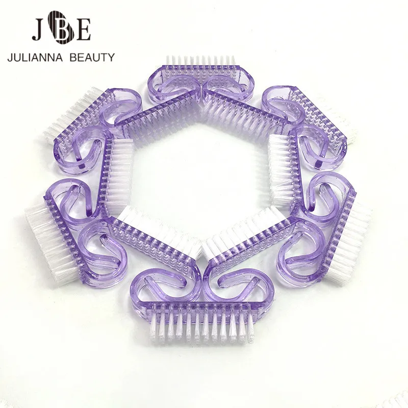 100 шт. пластиковая щетка для чистки ногтей|Кисти ногтей| |