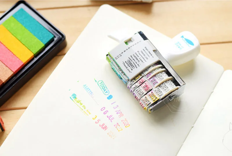 1 шт. WCIC слова Дата Ролик Штамп прозрачный штампы для DIY печать Stempel рождественские штампы ремесло Stempel для изготовления карт
