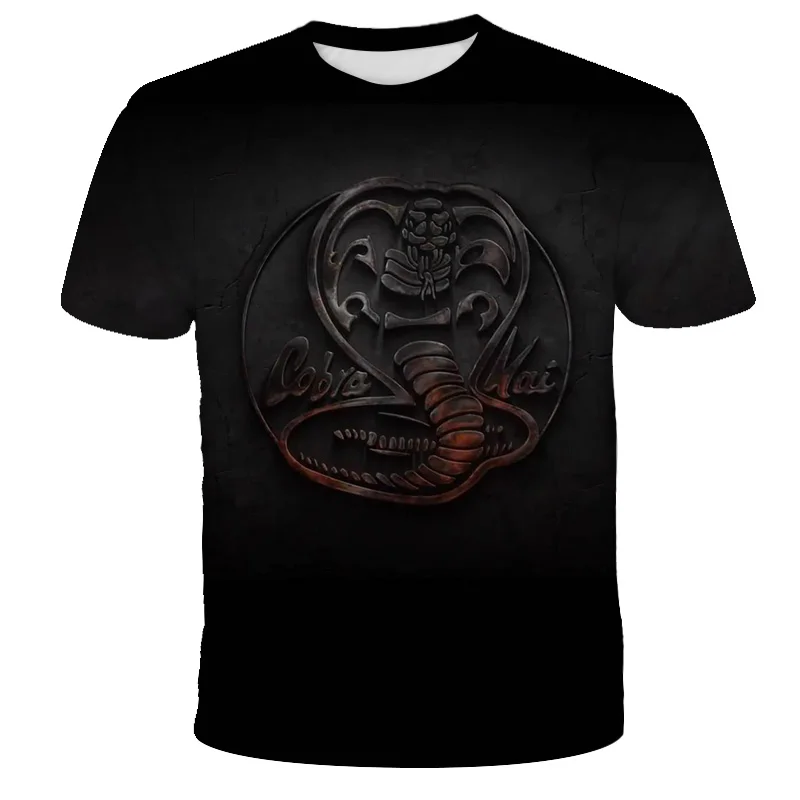 

2021 COBRA KAI kids T-Shirts Summer interesting Tops 3D Print T Shirt boys girs T-Shirt Homme Fashion Tshirts 4T-14T Tops & Tees