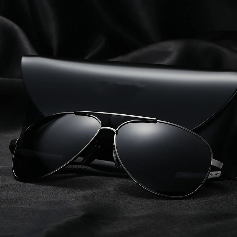 Мужские солнцезащитные очки с поляризацией в большой оправе | Аксессуары для