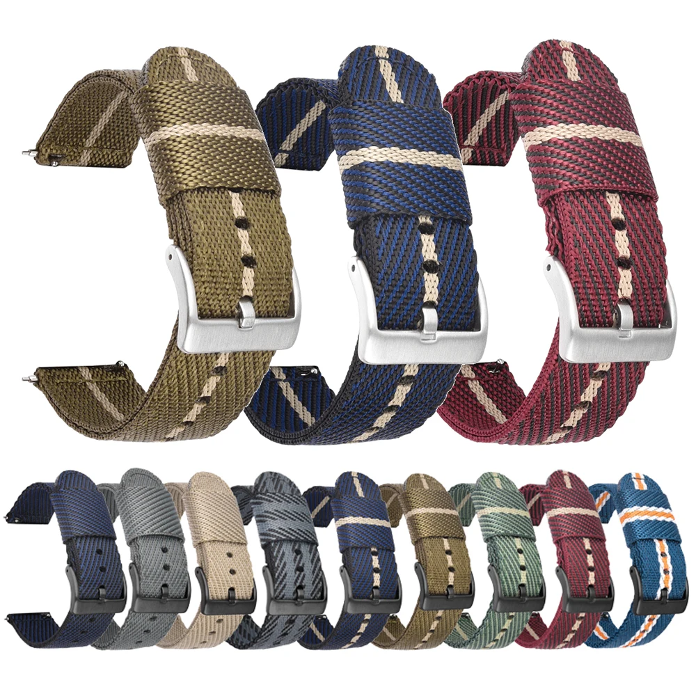 

Ремешок нейлоновый для Samsung Galaxy Watch 3 45 мм 41 мм/46 мм 42 мм // Active 2 44 мм 40 мм/S3