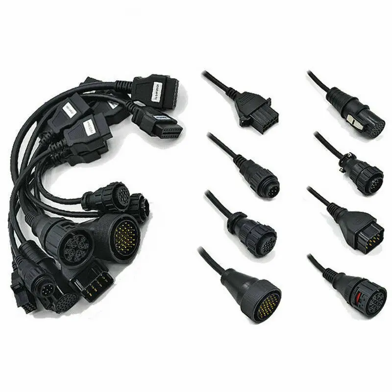 

8 шт. OBD2 OBDII полный комплект диагностический инструмент адаптер грузовые Кабели для CDP B9