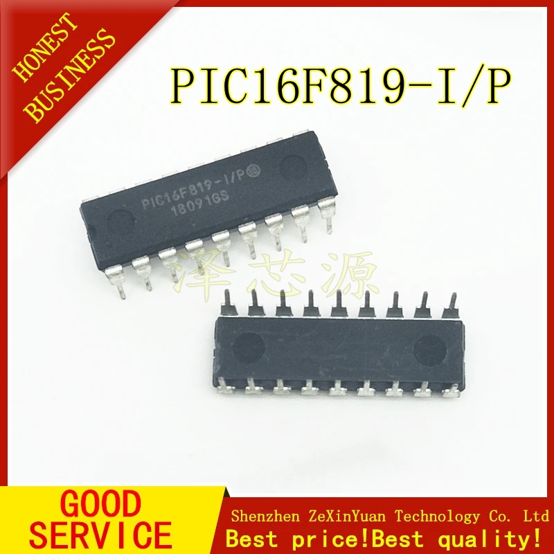 10 шт. PIC16F819-I/P PIC16F819 DIP18 IC в наличии | Электроника