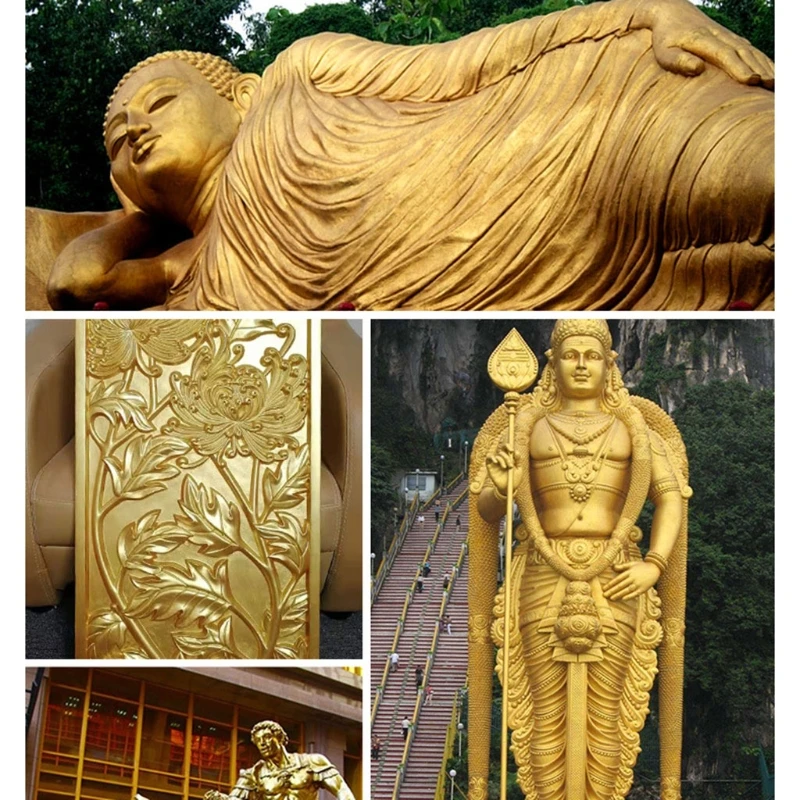 

Новинка 2021 года, акриловые краски на водной основе под золото, деревянный лак, металлические лаковые покрытия для статуй Будды и храмов, Ktv, о...
