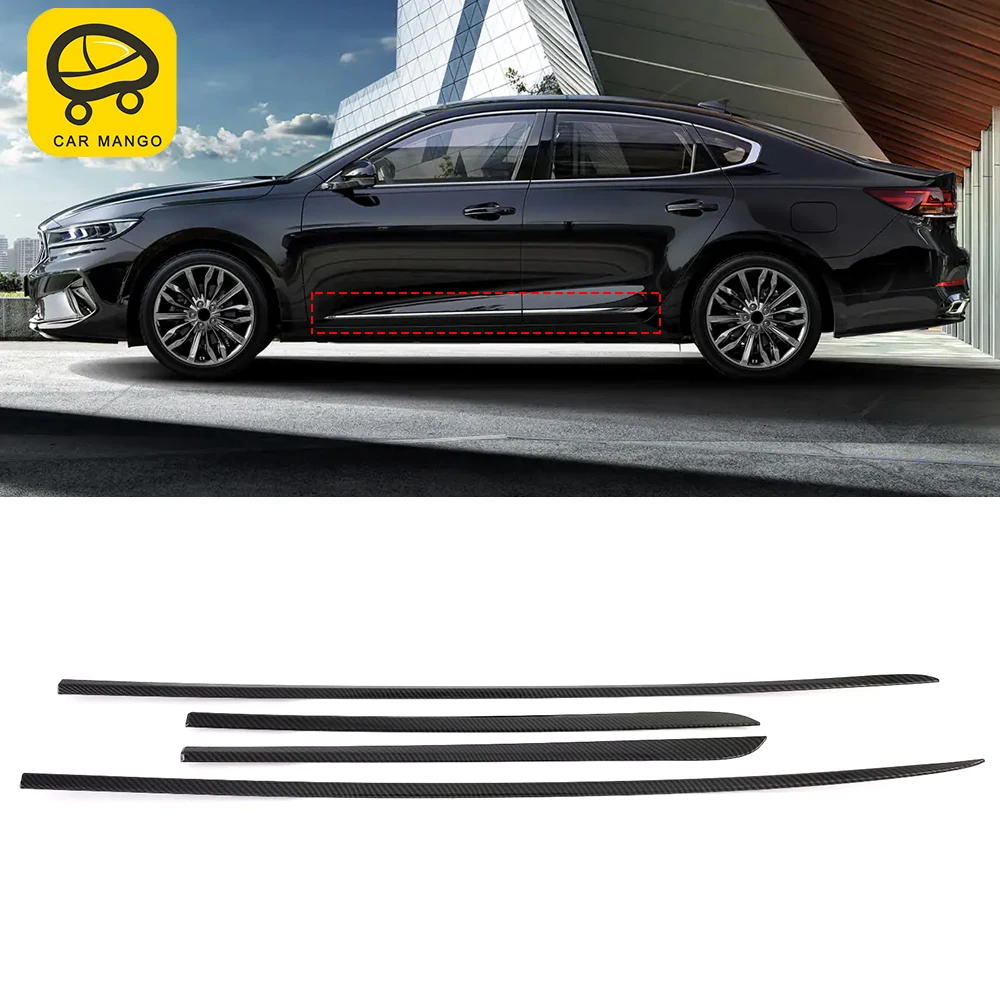 

CarMango для Kia Cadenza K7 2019-2021, автомобильные аксессуары, дверь, боковая внутренняя отделка, наклейка, рамка, хромированный внешний декор