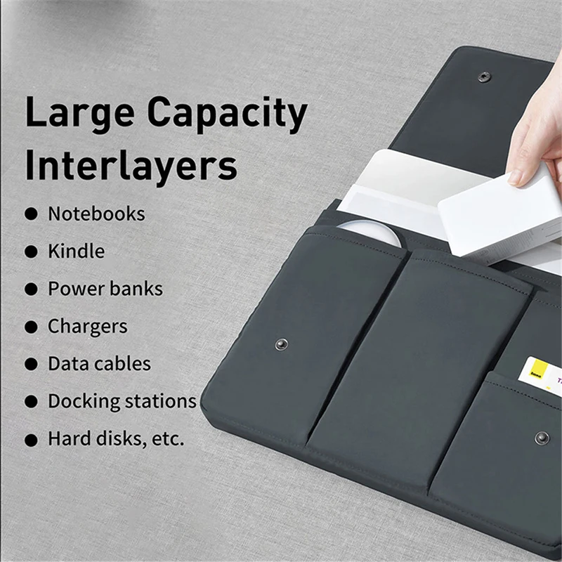 Multifunction Notebook Bag Women Workbag Travel Briefcases 13 Inch Laptop Protective Cover Ipad Tablet Case Accessories Supplies