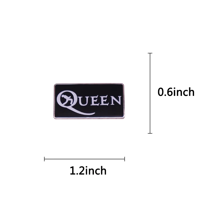 Классическая Брошь с логотипом в виде позы музыкант рок-н-ролл эмалированная