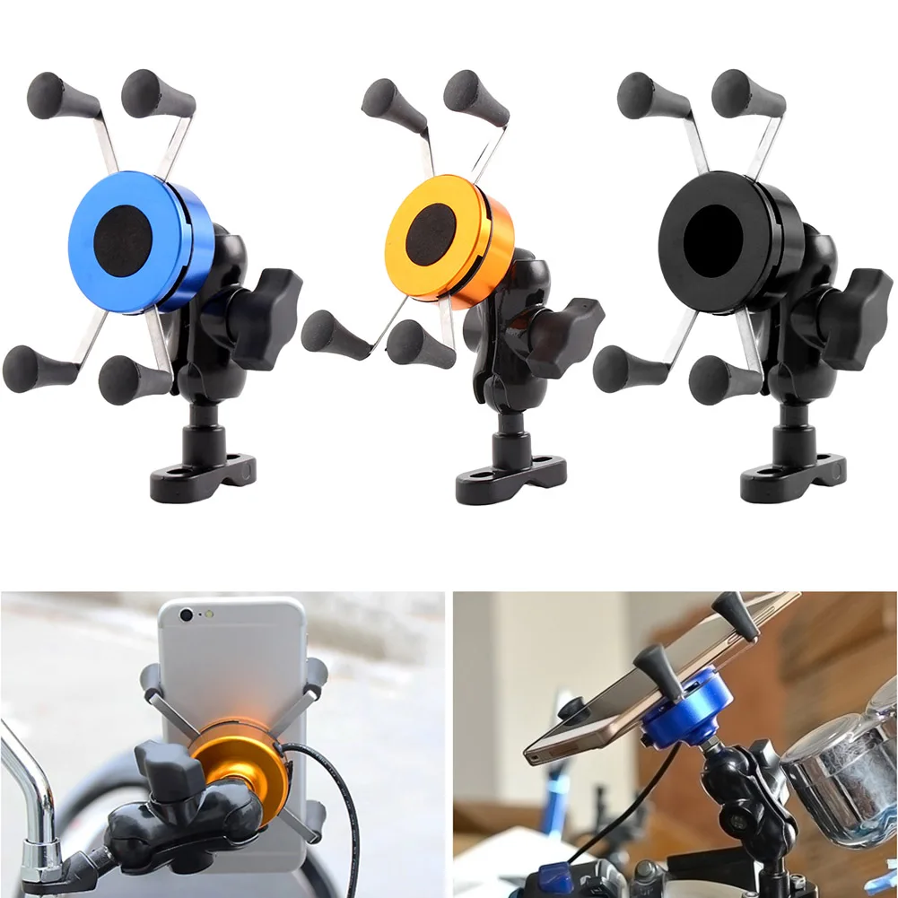 Держатель для телефона мотоцикла из алюминиевого сплава вращающийся держатель