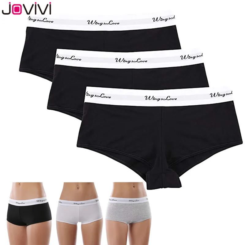 Jovivi 3 шт./упак. Wingslove бесшовные сексуальные дышащие защитные брюки чистого цвета женское нижнее белье боксеры женские трусики трусы S-L Размер