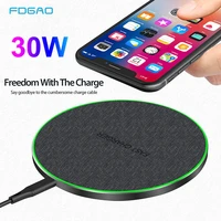 FDGAO 30W Wireless Charger For iPhone Pro Induction Type Fast Charging Pad for Samsung S21 S20 Xiaomi