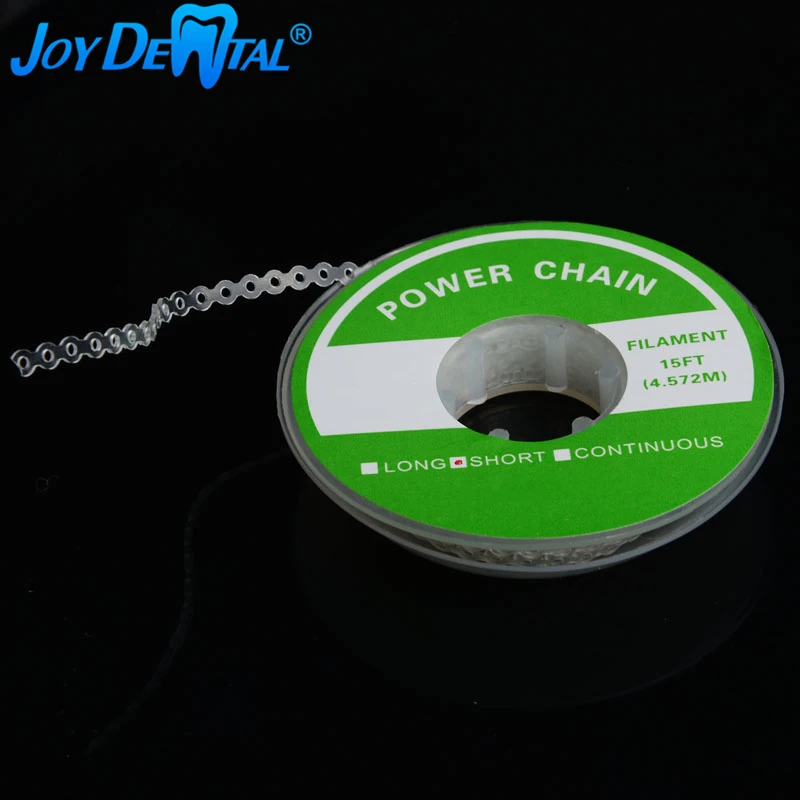 Стоматологическая Ортодонтическая цепь прозрачная длинная короткая