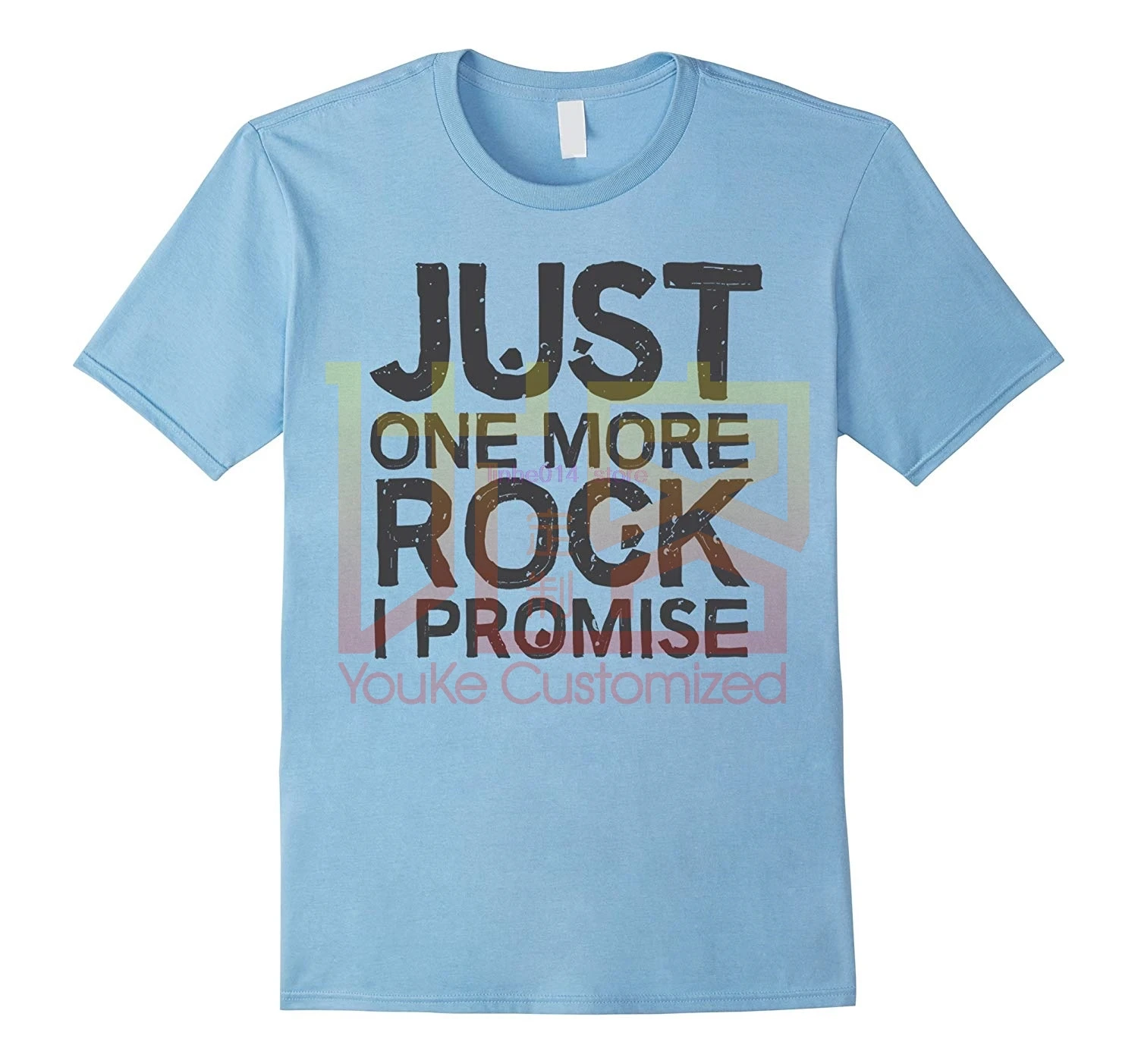 Брендовая мужская рубашка Геологическая футболка надпись Just One More Rock я обещаю