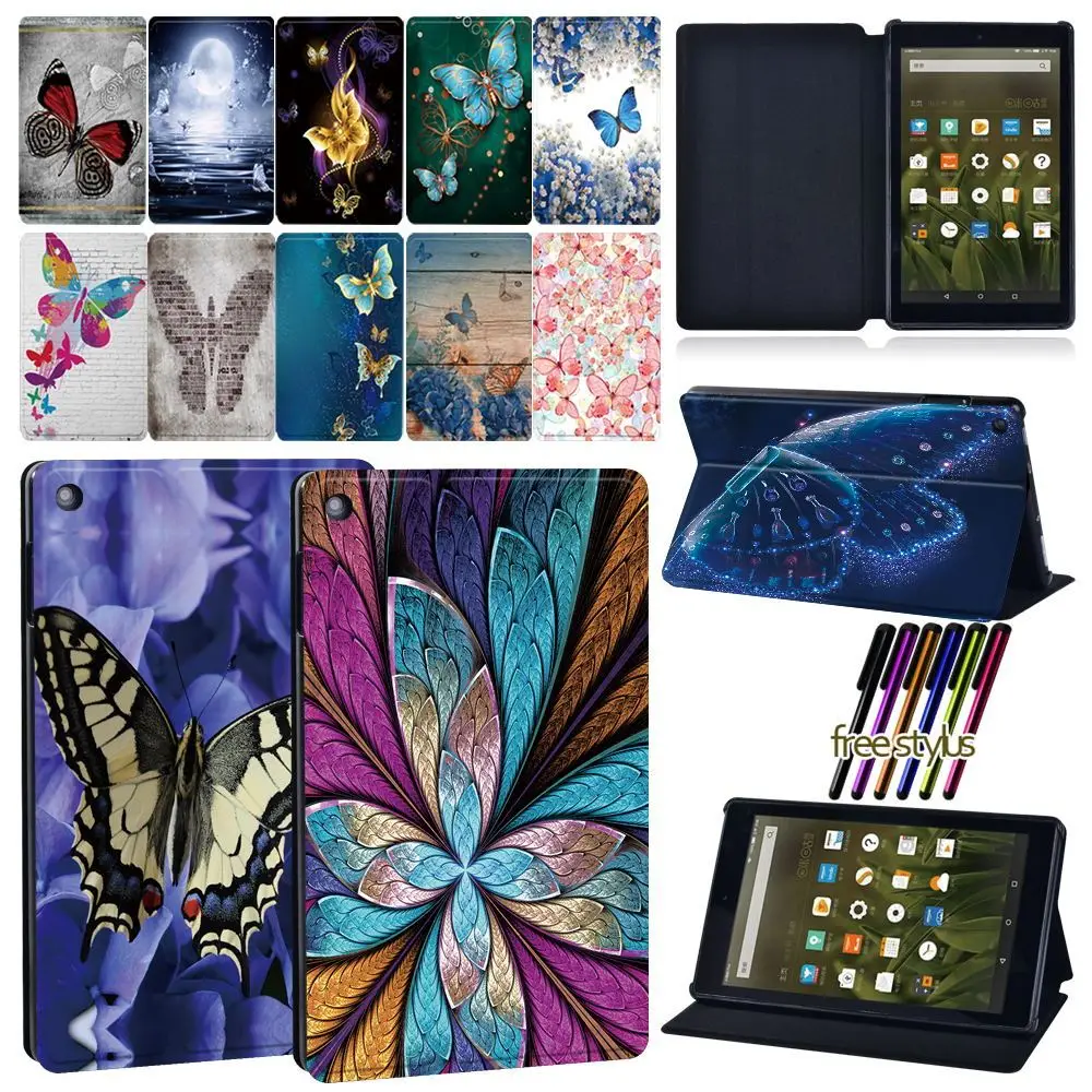 

Tablet Case for Amazon Fire 7/ Amazon Fire HD 8/ Amazon Fire HD 10 Anti-Drop and Anti-Vibration Cover Case+ Stylus