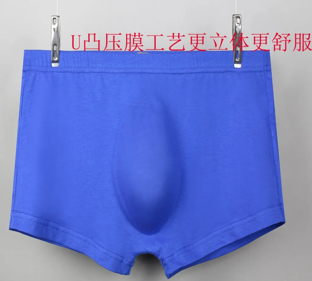 

2021 Fashion Explosion Style Men's Underwear U Convex Film Pure Cotton Underwear Sexy Opaque Underwear Pure Cotton Boxer Shorts