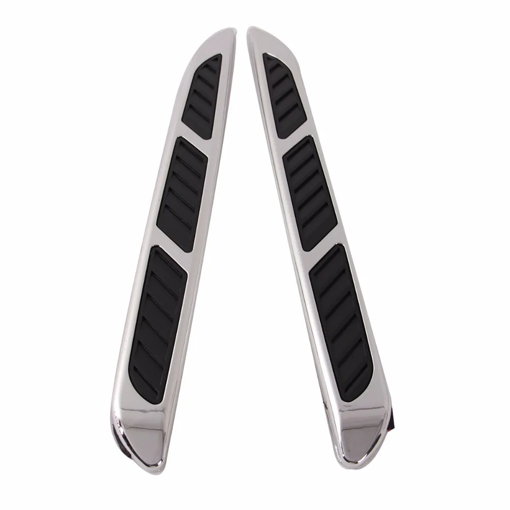 Posbay 10% скидка универсальные 2 шт. автомобильные боковые наклейки серебристый АБС