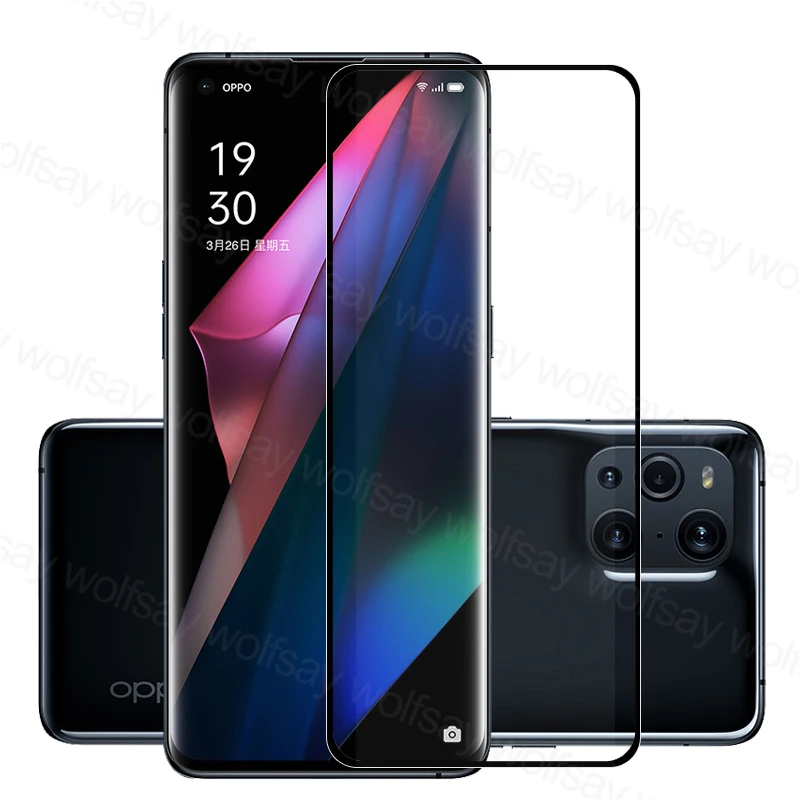 Protector de pantalla de vidrio templado para OPPO Find X3 Pro, pel&iacute;cula protectora de tel&eacute;fono, Find X3 Pro-1