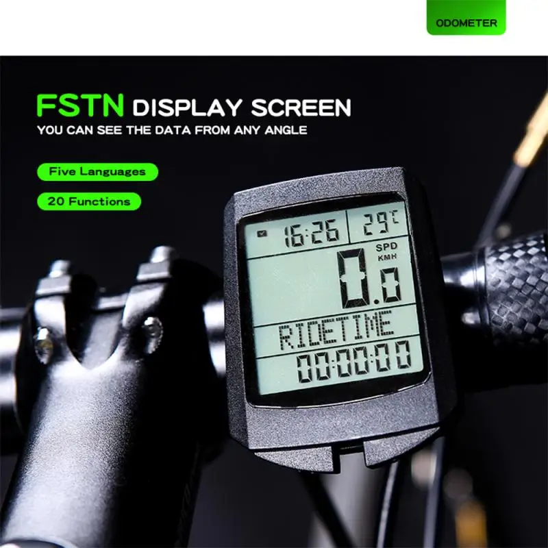 

2021 INBIKE New Style Bike Code Meter Five Languages Speed & Frequency Treader Wireless Bike Accurate Odometer Riding Equipment