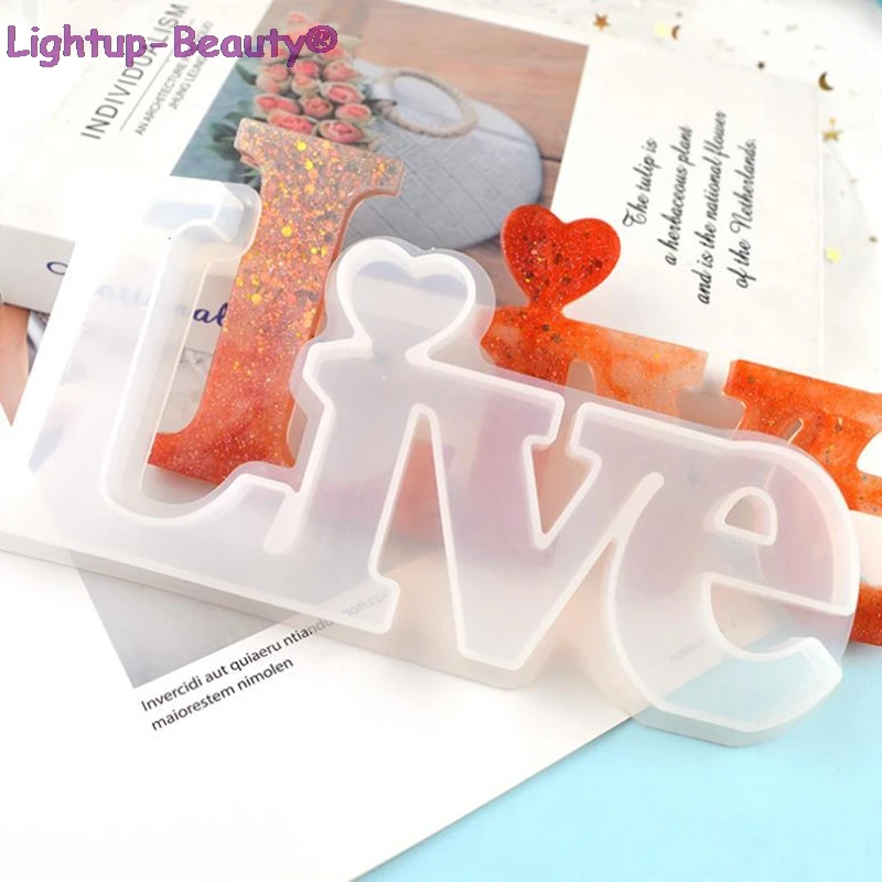

Love Home Family Silicone Mold Love Sign Word Mold Epoxy Resin Molds Art Crafts Au06 20 Dropship
