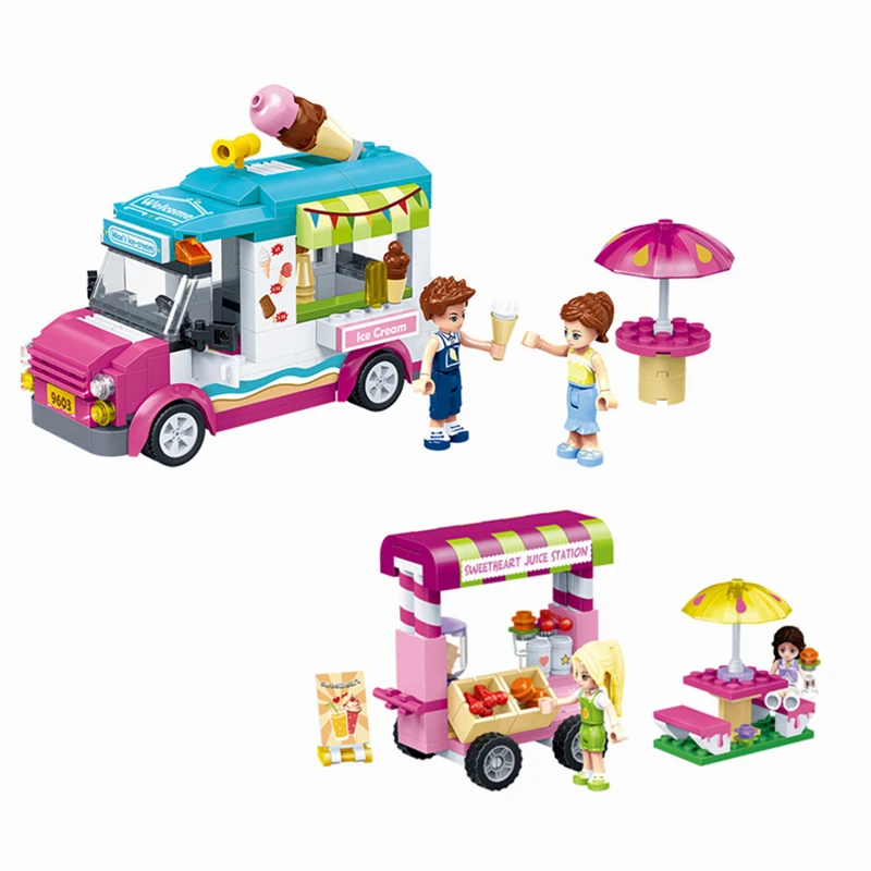 GUDI Friends City Girl Juniors Emma мороженое строительные блоки для грузовиков наборы кирпичей классическая модель детские подарочные игрушки
