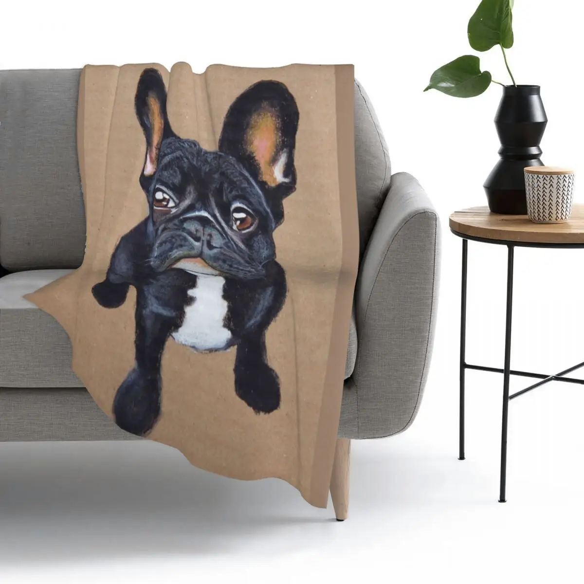 

French Bulldog Blankets Flannel Breathable Throw Blankets Sofa Throw Blanket for Home Bedroom Outdoor Throws Bedspread Quilt
