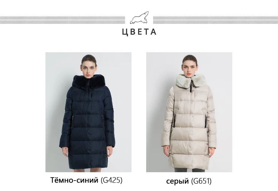Новая зимняя Женская куртка высокого качества меховой воротник из кролика Рекс Женские пальто Модные женские куртки утолщенные женские GWD18267