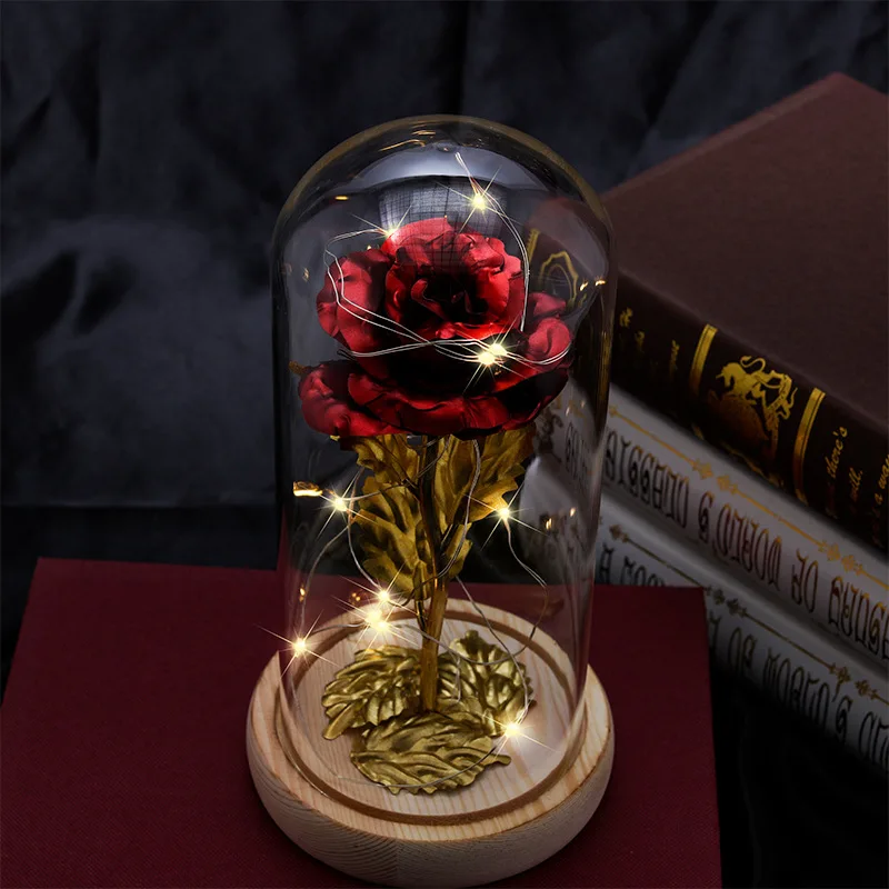 Искусственная фольга из 24-каратного золота розы в стеклянном покрытии