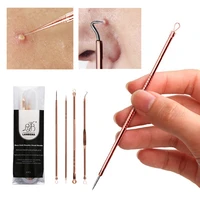 rose gold acne removal needle from acne pimples pimple blackhead and comedone acne extractor remover acne needle treatment 4pcs