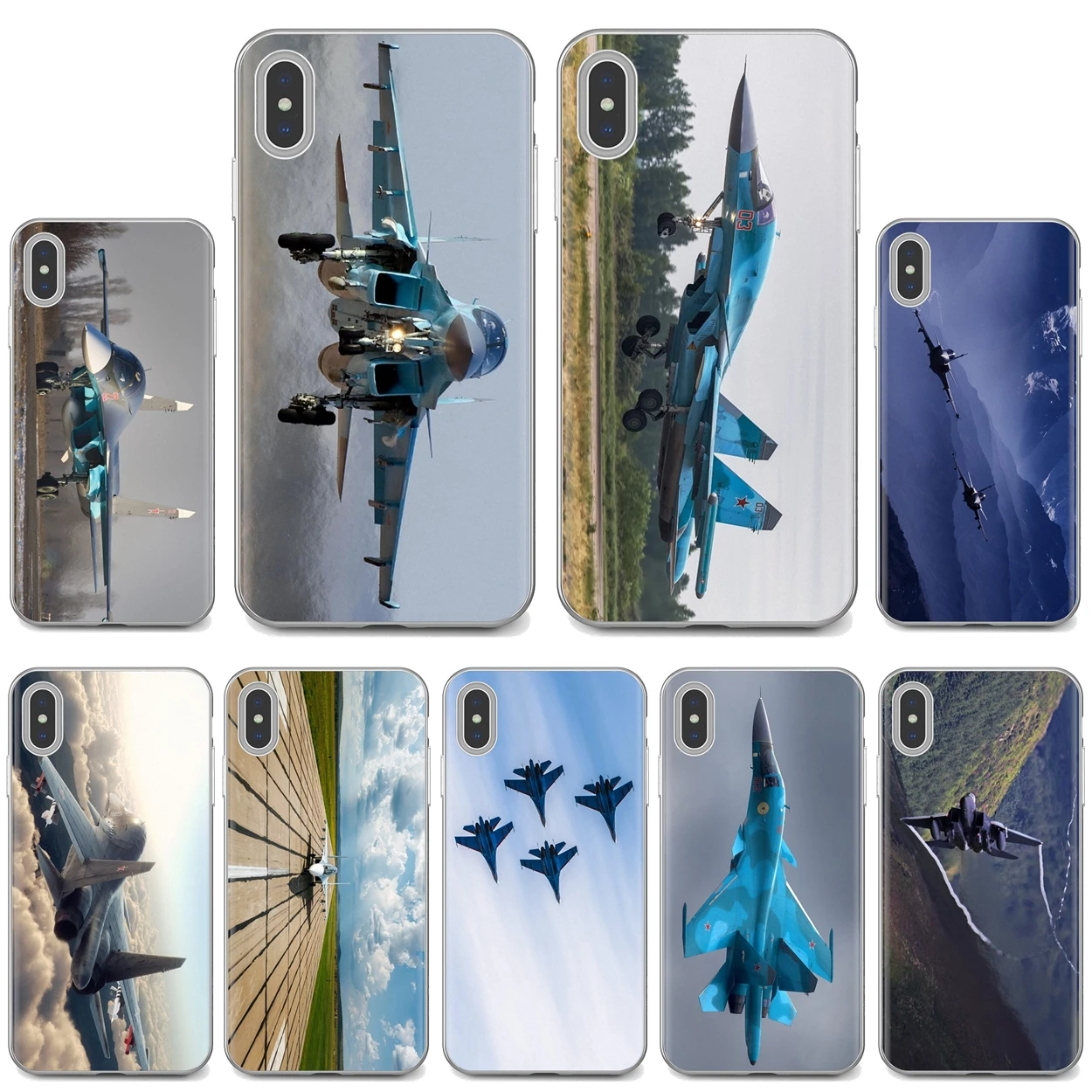 Чехлы для телефонов Samsung Galaxy Note 3 4 5 8 9 S3 S4 S5 Mini S6 S7 Edge S8 S9 S10 Plus обоев Sukhoi 34 Fighter Jet 4K |
