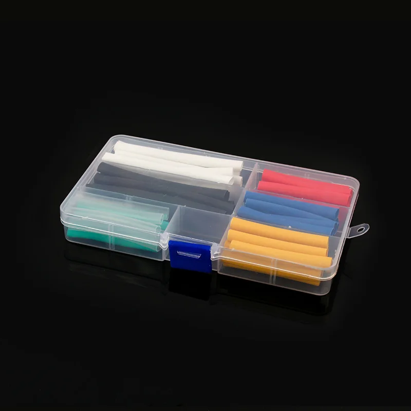 

60pcs /lot Thermoresistant tube Heat Shrink tubing kit ,2:1 Sleeving Polyolefin Insulation Wire Cable Assorted Shrink wrapping