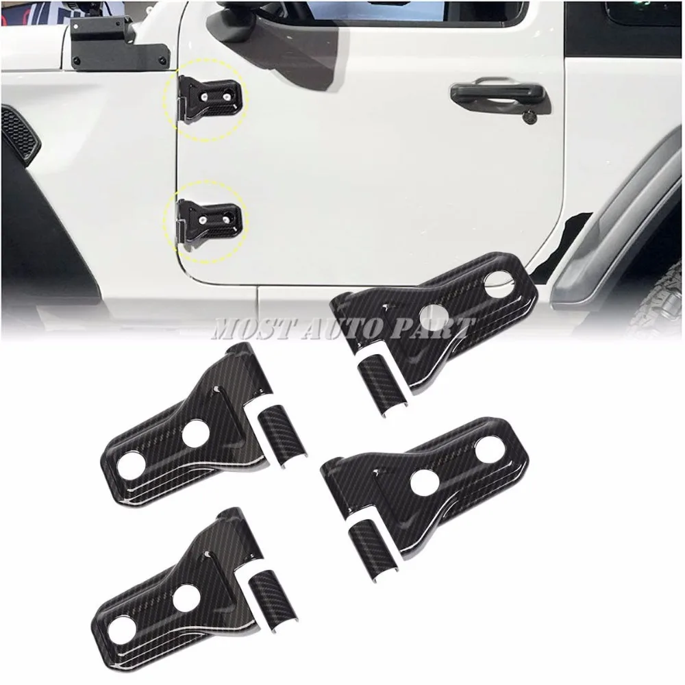 АБС пластик хром Петля двери автомобиля Накладка для Jeep Wrangler JL 2 2018 2021