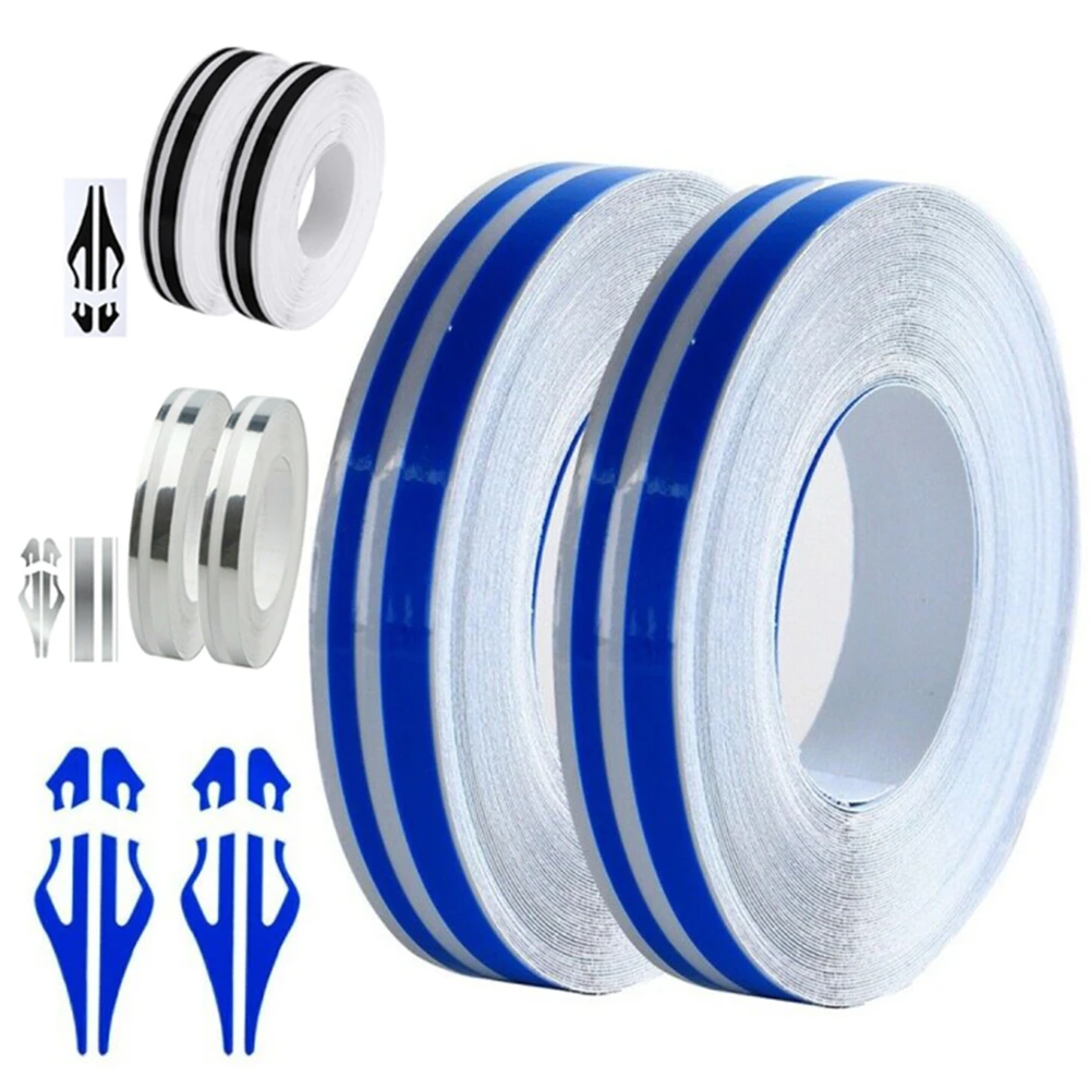 

2 рулона, 32 фута, автомобильный Стайлинг, полосатая полоса, Виниловая наклейка, лента, наклейки для кузова автомобиля, универсальные наклейк...