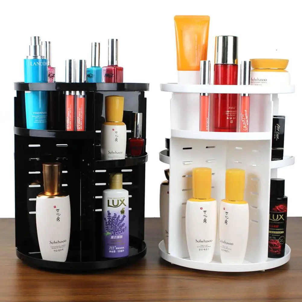 Вращающийся на 360 градусов Органайзер для макияжа держатель кистей ювелирный