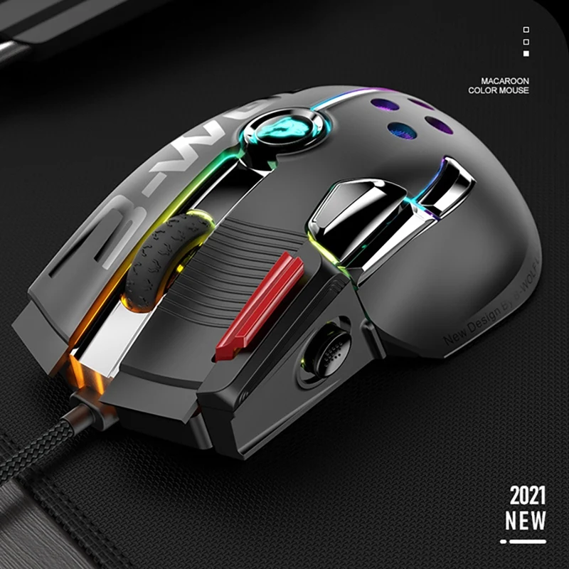 Проводная мышь ZIYOU LANG M2 PIXART 3325 12000DPI 11 клавиш RGB подсветка USB для онлайн игр на ПК и